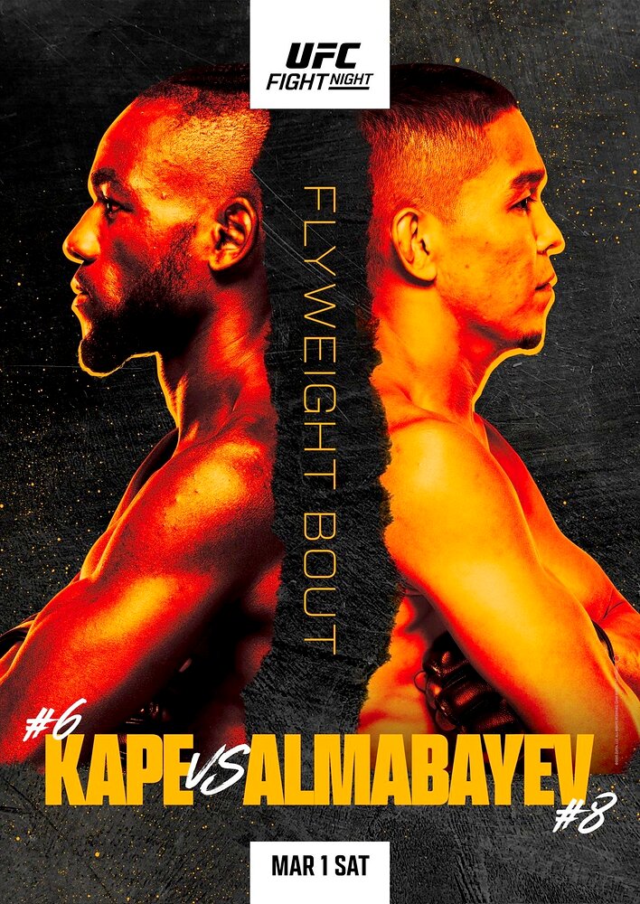 "UFC on ESPN" Kape vs. Almabayev